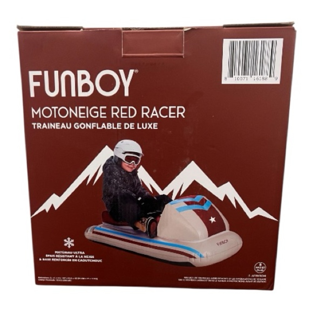 Funboy Motoneige Red Racer Inflatable Snowmobile Sled